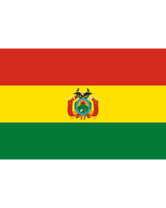 Flagge: XXXS Bolivien  |  Querformat Fahne | 0.135m² | 30x45cm 