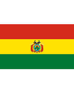 Drapeau: Bolivie |  drapeau paysage | 2.4m² | 120x200cm 