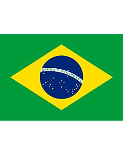 Flag: Brazil |  landscape flag | 0.7m² | 7.5sqft | 70x100cm | 2x3ft 