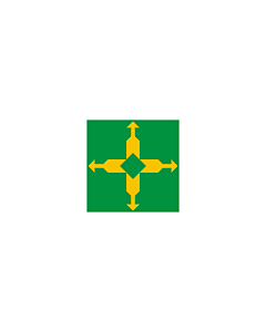 Flag: Federal District |  landscape flag | 0.24m² | 2.5sqft | 40x60cm | 1.3x2foot 