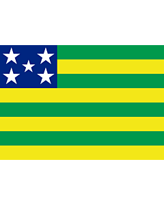 Flag: Goiás |  landscape flag | 0.24m² | 2.5sqft | 40x60cm | 1.3x2foot 