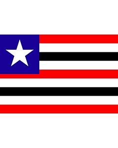 Flagge: XXS Maranhão  |  Querformat Fahne | 0.24m² | 40x60cm 