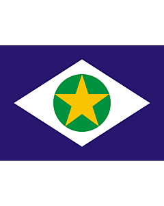 Bandiera: Mato Grosso |  bandiera paesaggio | 0.24m² | 40x60cm 