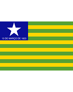 Flag: Piauí |  landscape flag | 6.7m² | 72sqft | 200x335cm | 6x11ft 