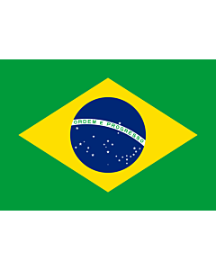 Bandera de Interior para protocolo: Brasil 90x150cm