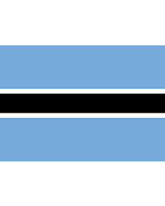 Flagge: Small Botswana  |  Querformat Fahne | 0.7m² | 70x100cm 