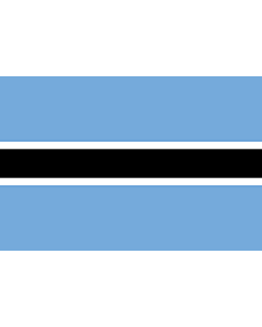 Drapeau: Botswana |  drapeau paysage | 6m² | 200x300cm 