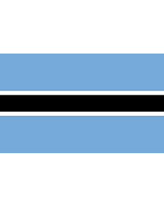 Bandera: Botsuana |  bandera paisaje | 1.35m² | 90x150cm 