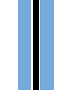 Bandera: Bandera vertical con manga cerrada para potencia Botsuana |  bandera vertical | 3.5m² | 300x120cm 