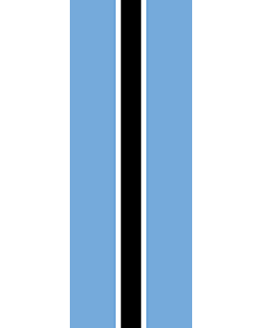 Bandera: Botsuana |  bandera vertical | 6m² | 400x150cm 