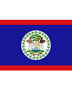 Flag: Belize |  landscape flag | 0.7m² | 7.5sqft | 70x100cm | 2x3ft 