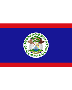 Bandiera: Belize |  bandiera paesaggio | 3.75m² | 150x250cm 