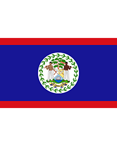 Bandiera: Belize |  bandiera paesaggio | 3.75m² | 150x250cm 