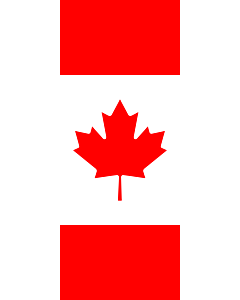 Vertical Hanging Beam Flag: Canada |  portrait flag | 3.5m² | 38sqft | 300x120cm | 10x4ft 
