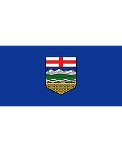 Flag: Alberta |  landscape flag | 0.24m² | 2.5sqft | 35x70cm | 15x30inch 
