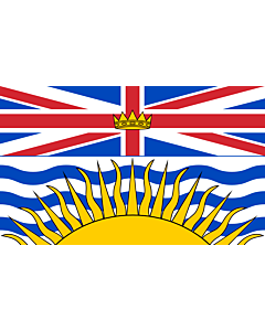 Flag: British Columbia |  landscape flag | 0.24m² | 2.5sqft | 40x60cm | 1.3x2foot 