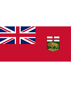 Flagge: XXS Manitoba  |  Querformat Fahne | 0.24m² | 35x70cm 