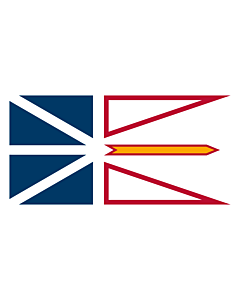 Drapeau: Terre-Neuve-et-Labrador |  drapeau paysage | 0.24m² | 35x70cm 