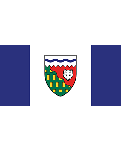 Bandera: Territorios del Noroeste |  bandera paisaje | 6.7m² | 180x360cm 