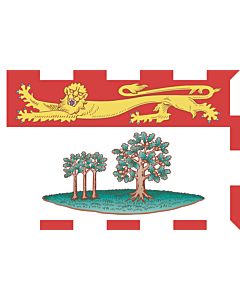 Bandiera: Isola del Principe Edoardo |  bandiera paesaggio | 6.7m² | 200x335cm 