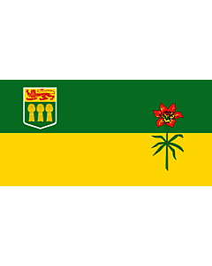 Flag: Saskatchewan |  landscape flag | 1.35m² | 14.5sqft | 80x160cm | 30x60inch 