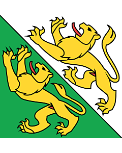 Bandera: cantón de Turgovia |  0.24m² | 50x50cm 