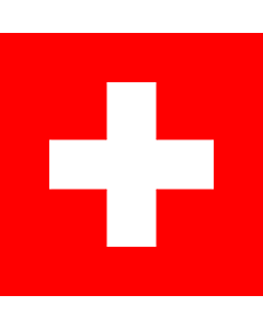 Bandera de Interior para protocolo: Suiza (cuadrático) 90x150cm