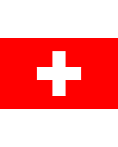 Indoor-Flag: Switzerland (landscape) 90x150cm