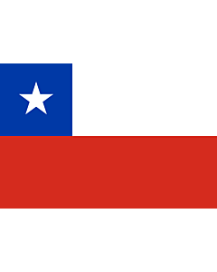 Bandiera: Cile |  bandiera paesaggio | 0.375m² | 50x75cm 