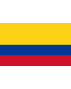 Tisch-Fahne / Tisch-Flagge: Kolumbien 15x25cm