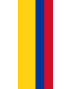 Vertical Hanging Swivel Crossbar Banner Flag: Colombia |  portrait flag | 3.5m² | 38sqft | 300x120cm | 10x4ft 
