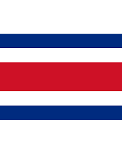 Bandiera: Costarica |  bandiera paesaggio | 0.7m² | 70x100cm 