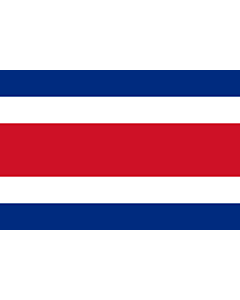 Bandiera: Costarica |  bandiera paesaggio | 2.16m² | 120x180cm 