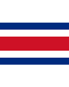 Flagge: XL+ Costa Rica  |  Querformat Fahne | 2.4m² | 120x200cm 