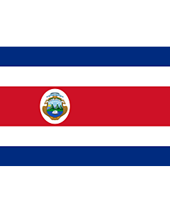 Drapeau: Costa Rica |  drapeau paysage | 0.7m² | 70x100cm 