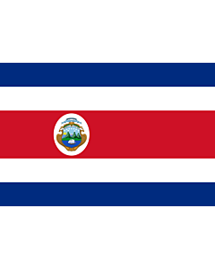 Bandiera: Costarica |  bandiera paesaggio | 2.16m² | 120x180cm 