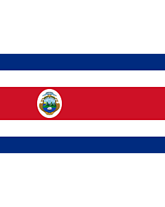 Flagge:  Costa Rica  |  Querformat Fahne | 0.06m² | 20x30cm 