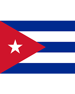 Flag: Cuba |  landscape flag | 0.7m² | 7.5sqft | 70x100cm | 2x3ft 