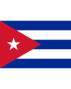 Bandera: Cuba |  bandera paisaje | 0.96m² | 80x120cm 