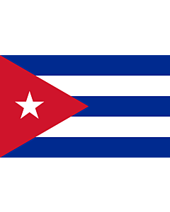 Bandera: Cuba |  bandera paisaje | 1.35m² | 90x150cm 