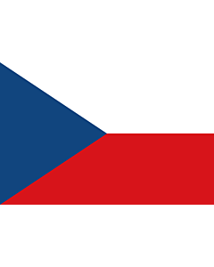 Drapeau: la Tchéquie (République tchèque) |  drapeau paysage | 0.24m² | 40x60cm 