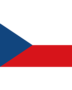 Drapeau: la Tchéquie (République tchèque) |  drapeau paysage | 2.4m² | 120x200cm 