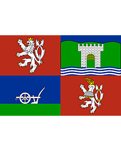 Bandiera: Usti nad Labem Region | Ústí nad Labem Region | Region de Ústí nad Labem | Región de Ústí nad Labem | Ústí nad Labem |  bandiera paesaggio | 6m² | 200x300cm 