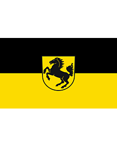 Flag: Stuttgart, Landeshauptstadt |  landscape flag | 1.35m² | 14.5sqft | 90x150cm | 3x5ft 
