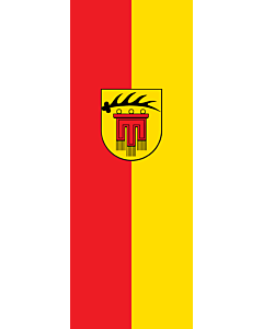 Bandera: Bandera vertical con manga cerrada para potencia Böblingen (Kreis) |  bandera vertical | 6m² | 400x150cm 