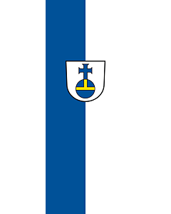 Bandera: Bandera vertical con potencia Aidlingen |  bandera vertical | 6m² | 400x150cm 