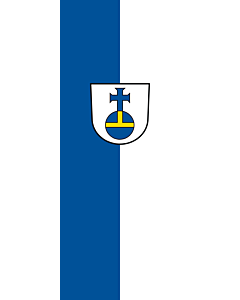 Flag: Aidlingen |  portrait flag | 3.5m² | 38sqft | 300x120cm | 10x4ft 