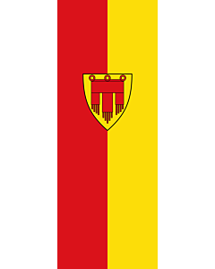 Bandera: Bandera vertical con manga cerrada para potencia Böblingen |  bandera vertical | 6m² | 400x150cm 