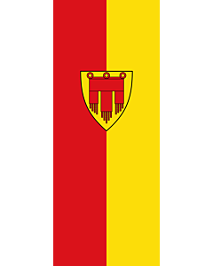 Bandera: Bandera vertical con potencia Böblingen |  bandera vertical | 3.5m² | 300x120cm 