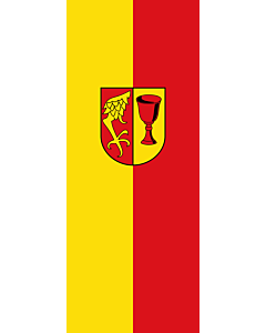 Bandera: Bandera vertical con manga cerrada para potencia Gärtringen |  bandera vertical | 3.5m² | 300x120cm 